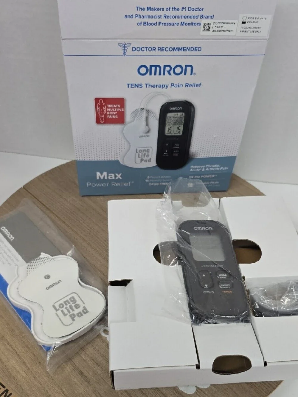 Omron Max Power Relief TENS Device PM500 features 9 preset modes &15 Levels NWT
